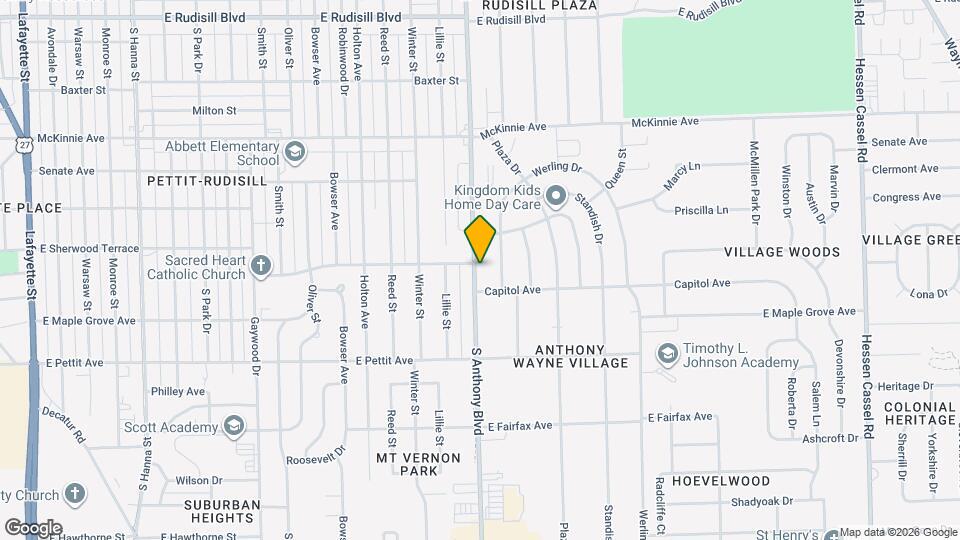 4705 S Anthony Blvd Map and Location Details