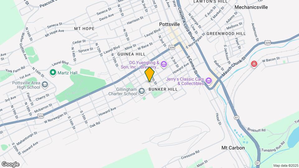 717 Mahantongo St Mapa y Detalles de la Ubicación