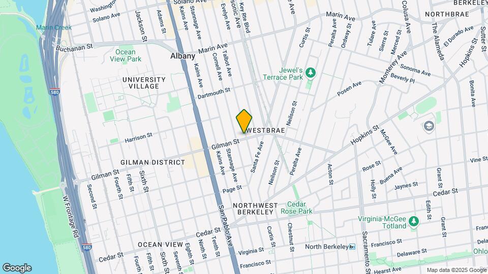 1221 Gilman St Mapa y Detalles de la Ubicación