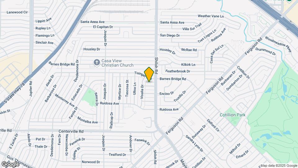 2821 Quanah St Map and Location Details