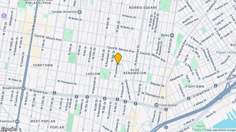 1529 N Lawrence St Map and Location Details