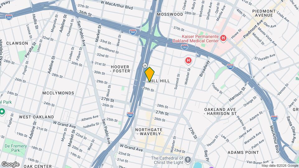 543 30th St, Unit A Map and Location Details