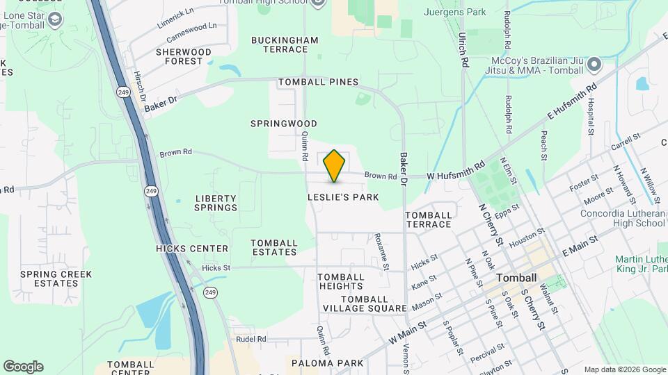 1107 Tomball Downs Dr Map and Location Details