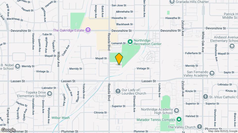 10010 Reseda Blvd Map and Location Details