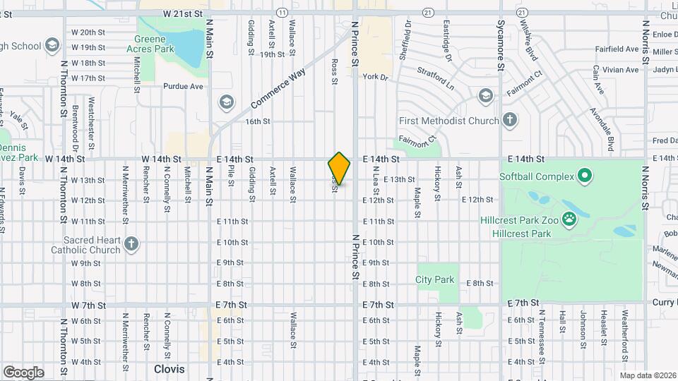 1209 Ross St Map and Location Details