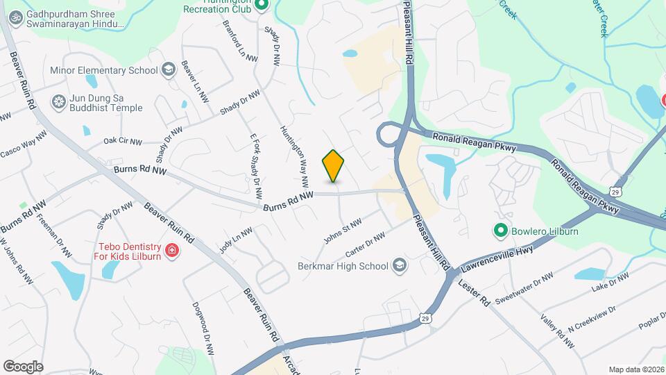 4007 Burns Rd NW Map and Location Details