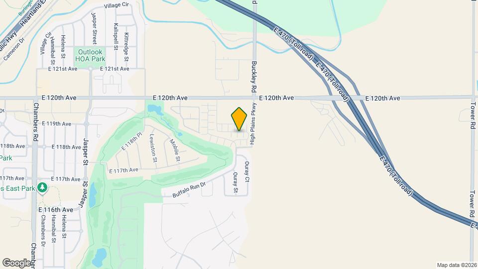 16818 E 119th Ave Mapa y Detalles de la Ubicación