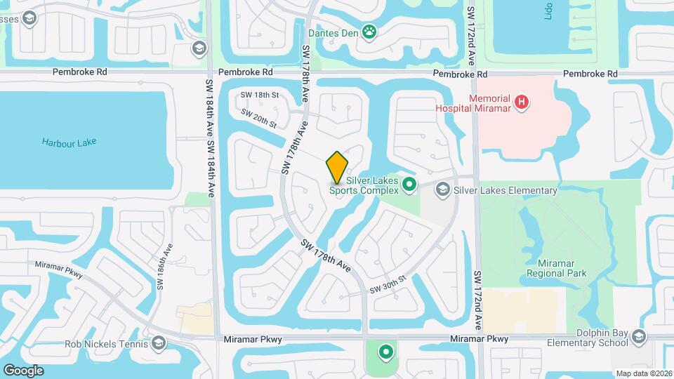 2167 SW 176th Terrace Map and Location Details