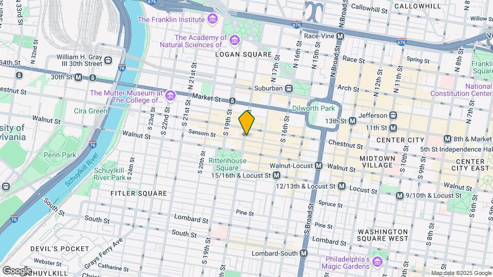121 S 18th St Map and Location Details
