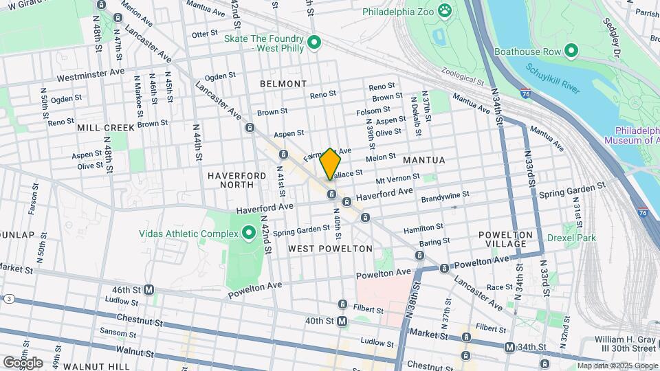 4013 Lancaster Ave Map and Location Details
