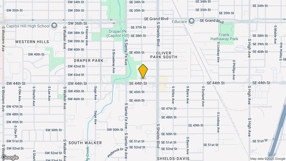 4416 S Oklahoma Ave Map and Location Details