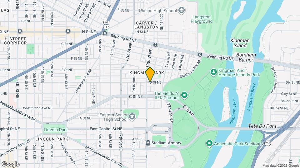 1911 D St NE Map and Location Details