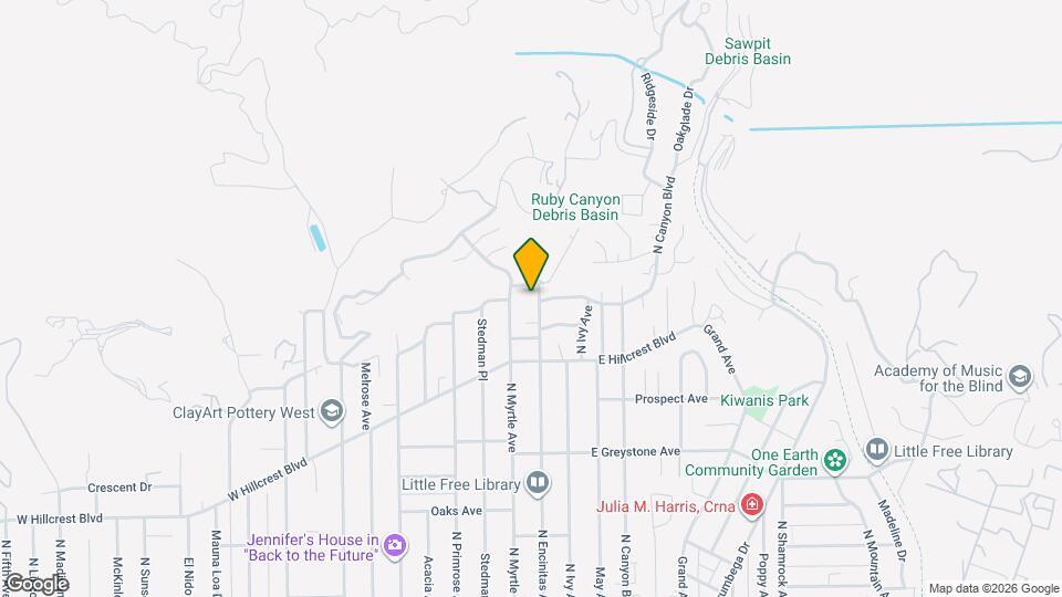 455 N Encinitas Ave Map and Location Details