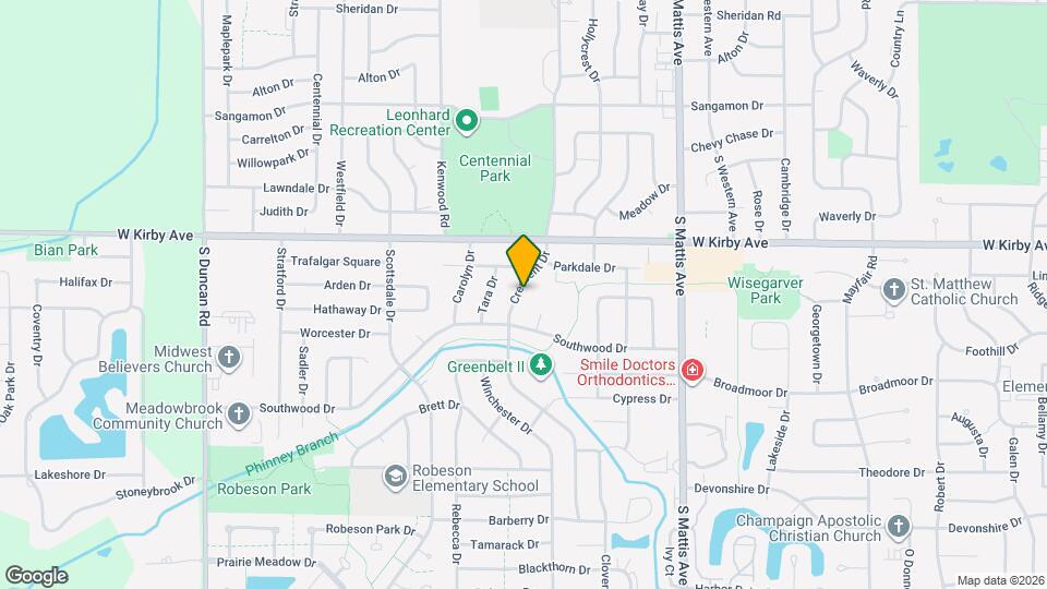 1706 Crescent Dr Map and Location Details