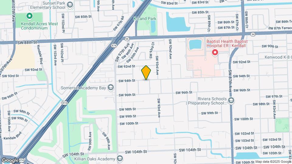 9400 SW 93rd Ct Map and Location Details