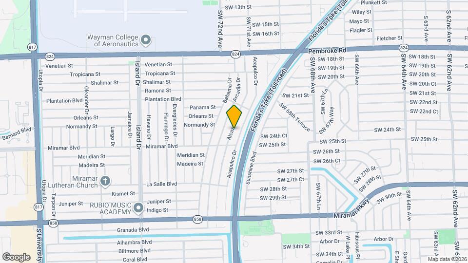2301 Alcazar Dr Map and Location Details