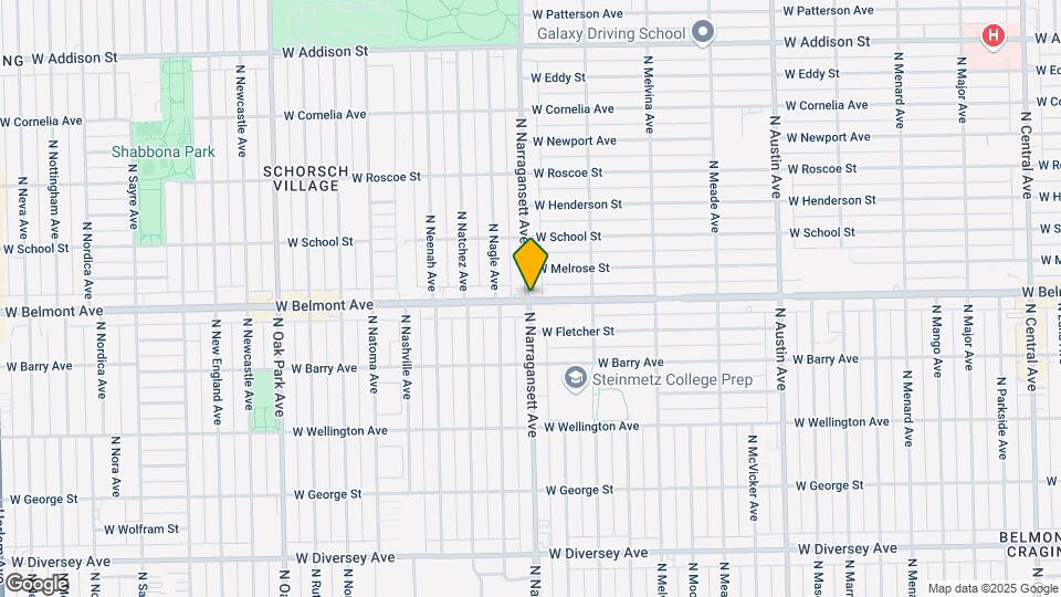 3207 N Narragansett Ave Map and Location Details