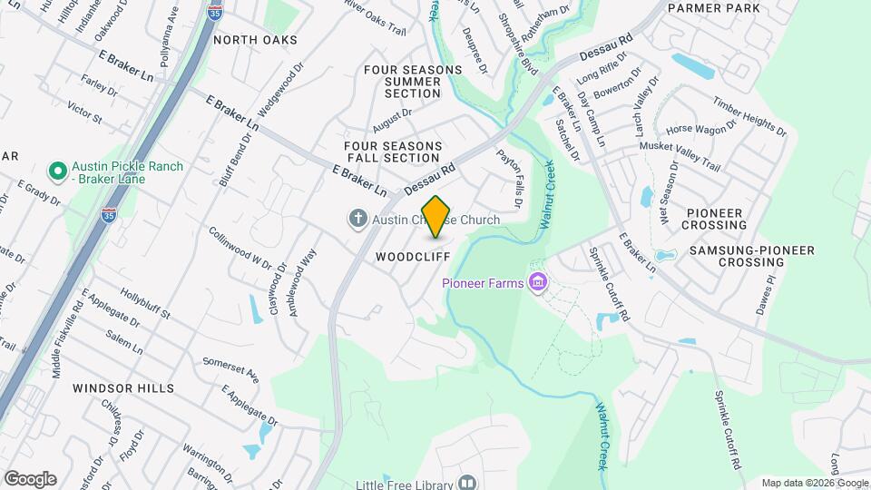 11210 Hidden Bluff Dr Map and Location Details