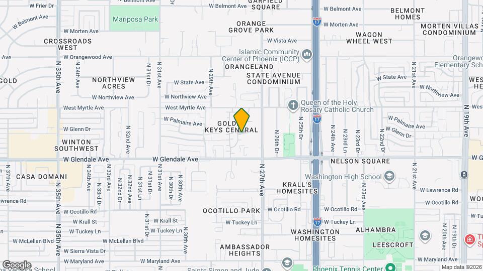 7045 N 28th Ave Map and Location Details