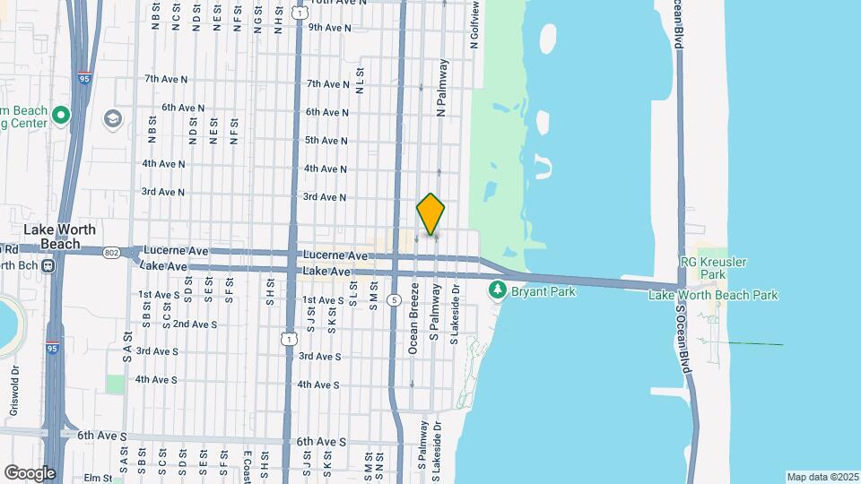 119 N Palmway Map and Location Details