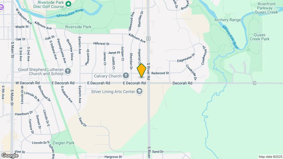 1224 E Decorah Rd Map and Location Details
