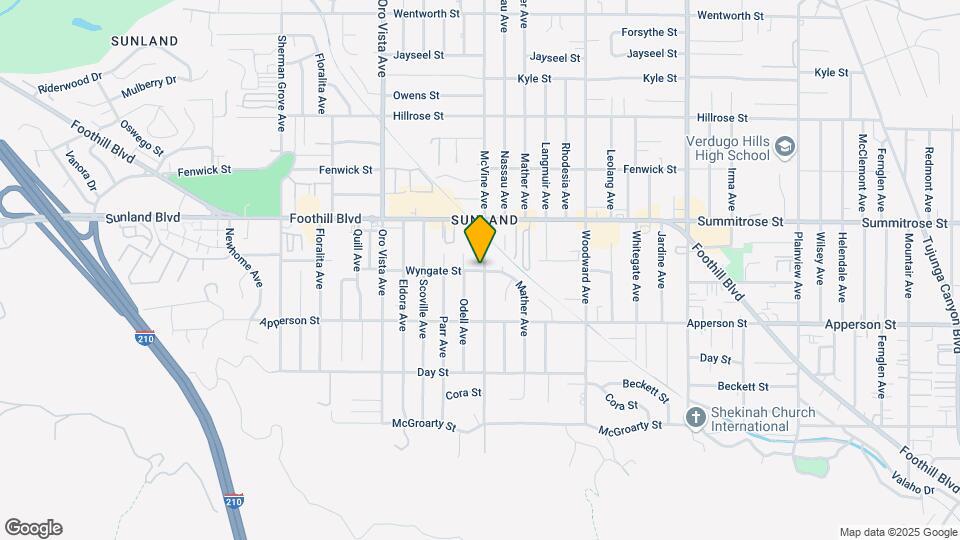 8201 Wyngate St Mapa y Detalles de la Ubicación