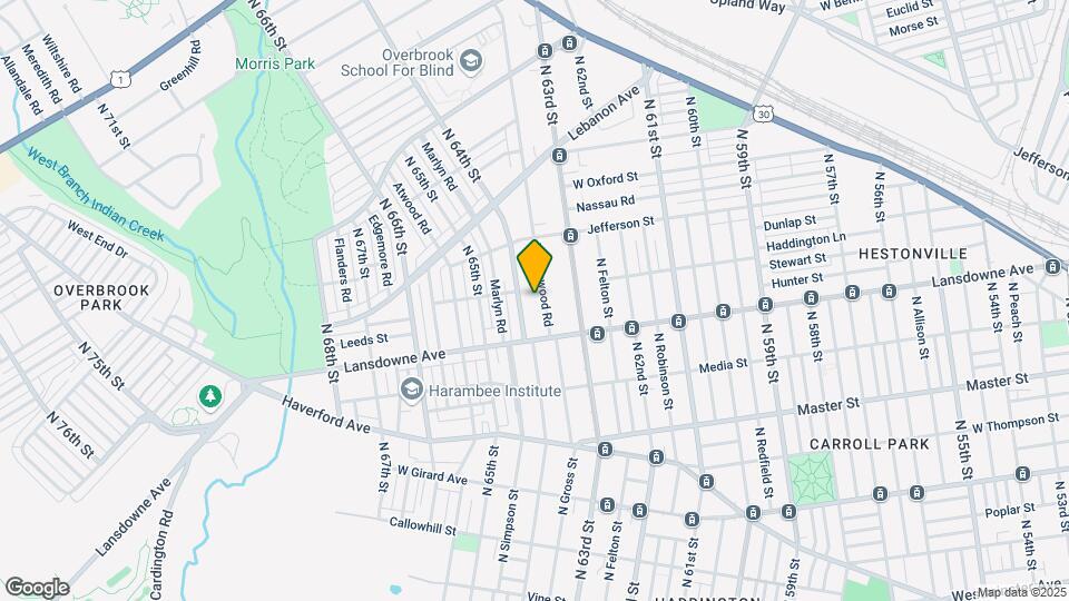 830 Wynnewood Rd Map and Location Details