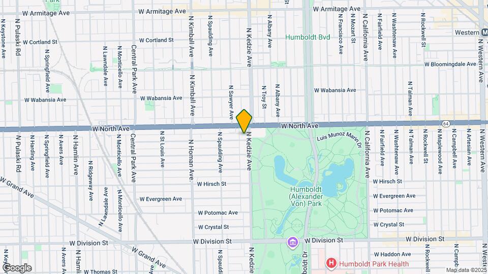 1530 N Kedzie Ave Map and Location Details