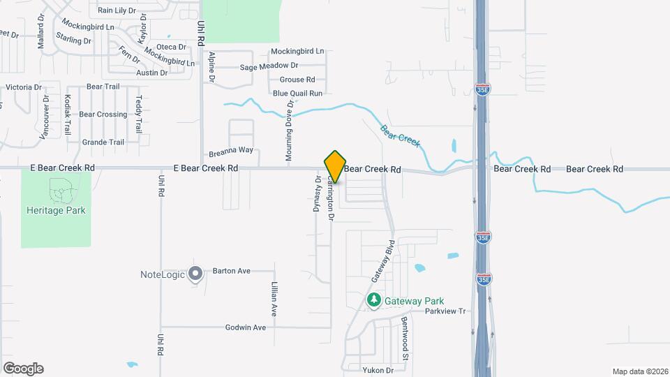 1722 Carrington Dr Map and Location Details