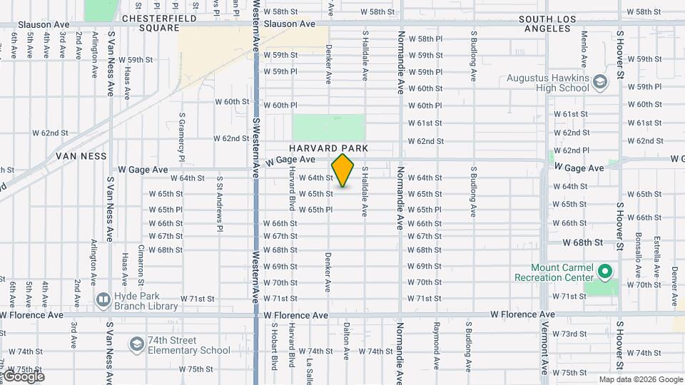 1541 W 65th St Mapa y Detalles de la Ubicación