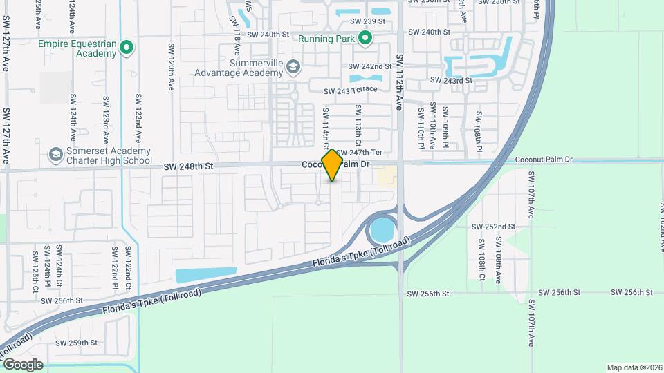 24911 SW 114th Ct Mapa y Detalles de la Ubicación