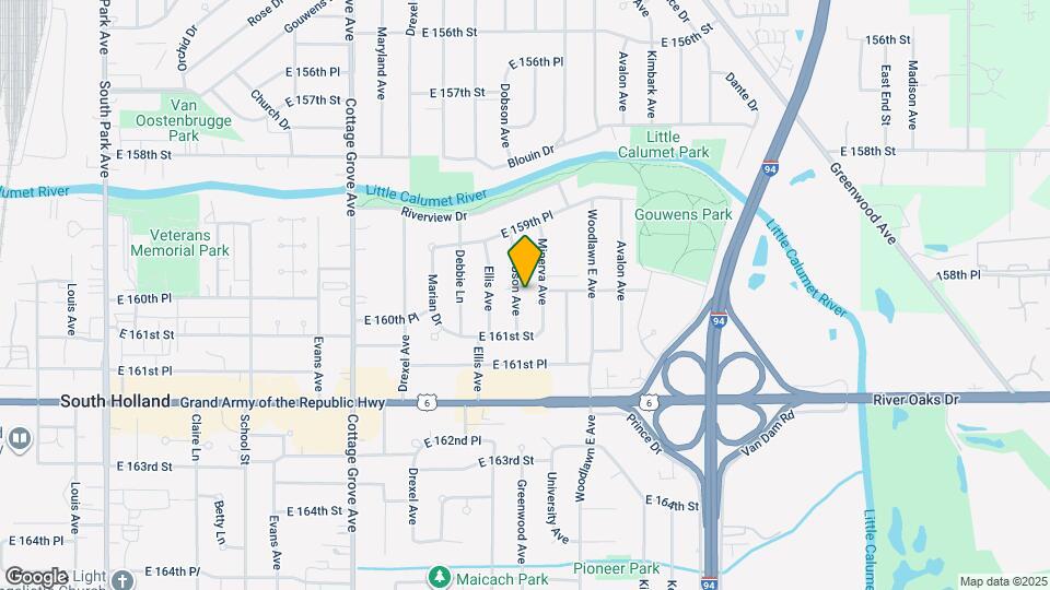 16025 Dobson Ave Map and Location Details