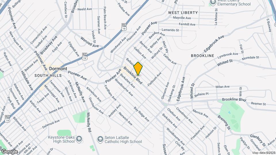 703 Brookline Blvd Map and Location Details