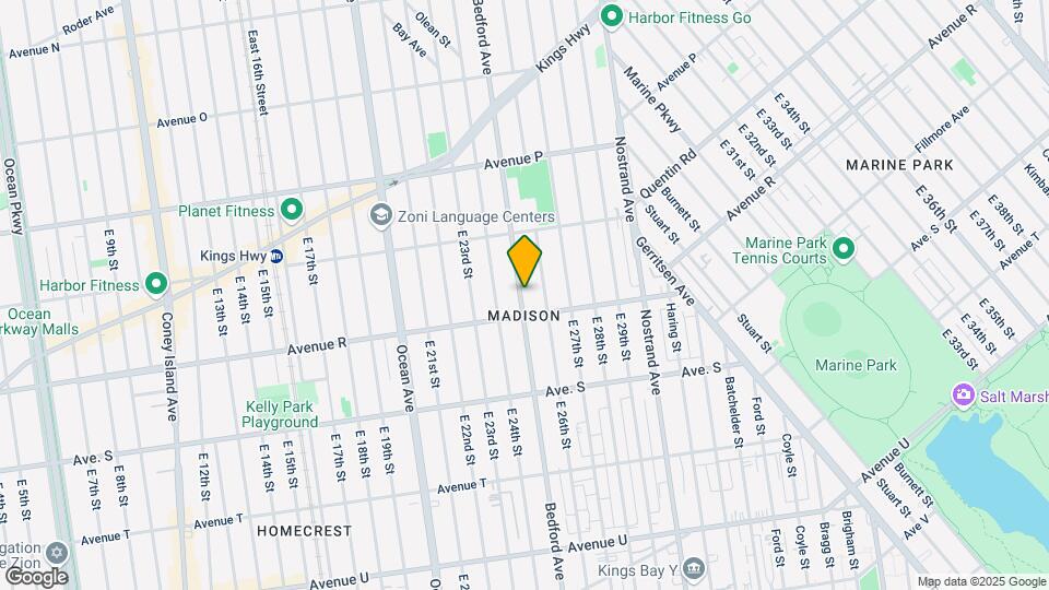 3877 Bedford Ave-Unit -2 Map and Location Details