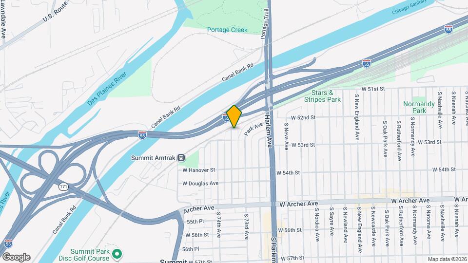 5205 S 73rd Ct Map and Location Details