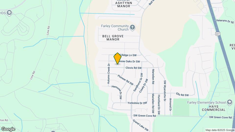 2536 Clovis Rd SW Map and Location Details