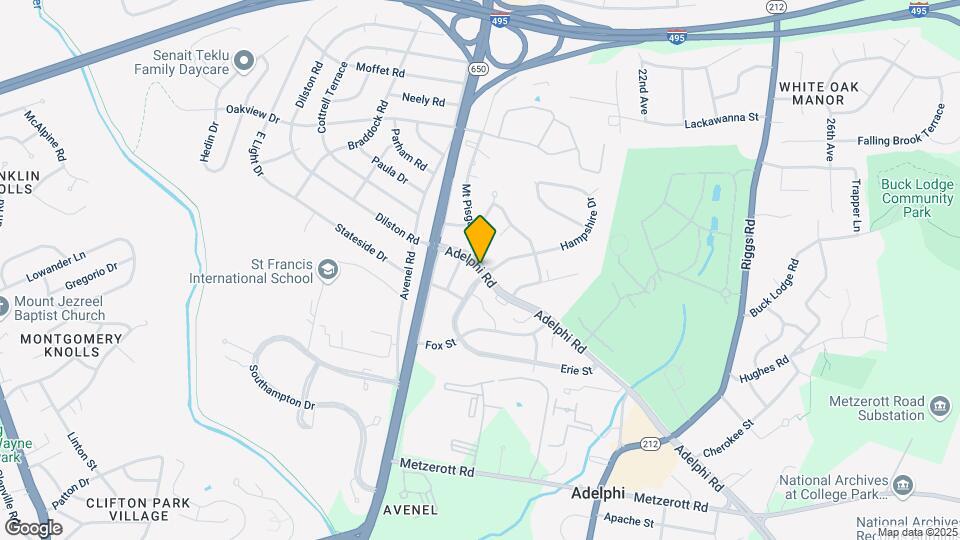 9422 Adelphi Rd Map and Location Details