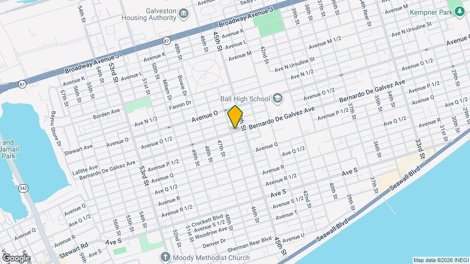 4523 1/2 Bernardo De Galvez Ave Map and Location Details