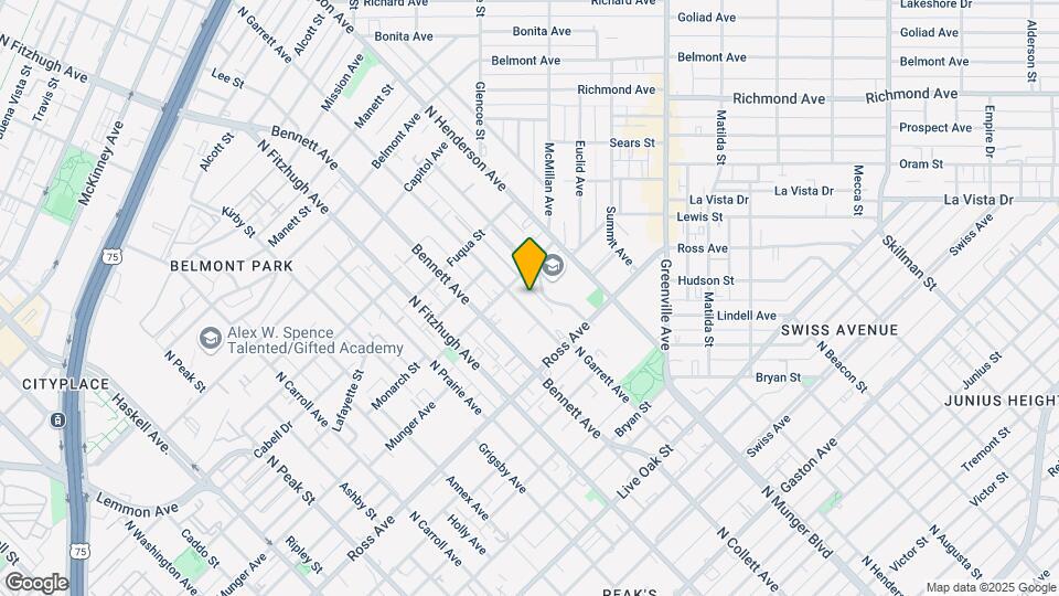 1820 N Garrett Ave Map and Location Details