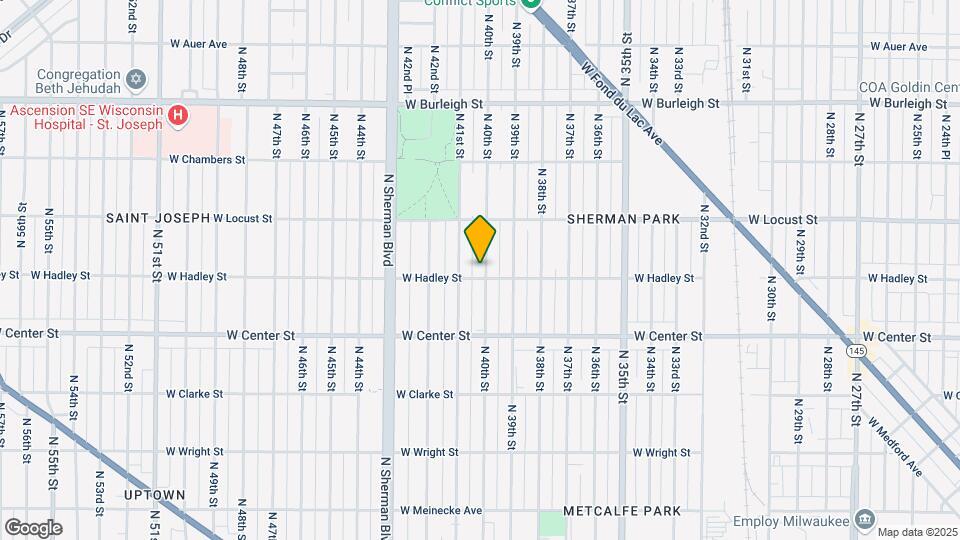 2809 N 40th St Map and Location Details