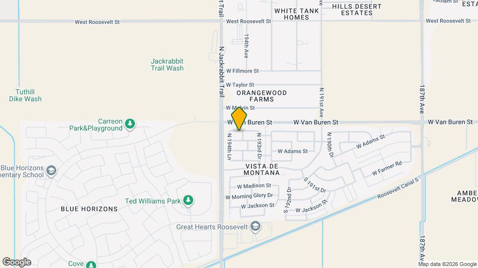 19427 W Woodlands Ave Mapa y Detalles de la Ubicación