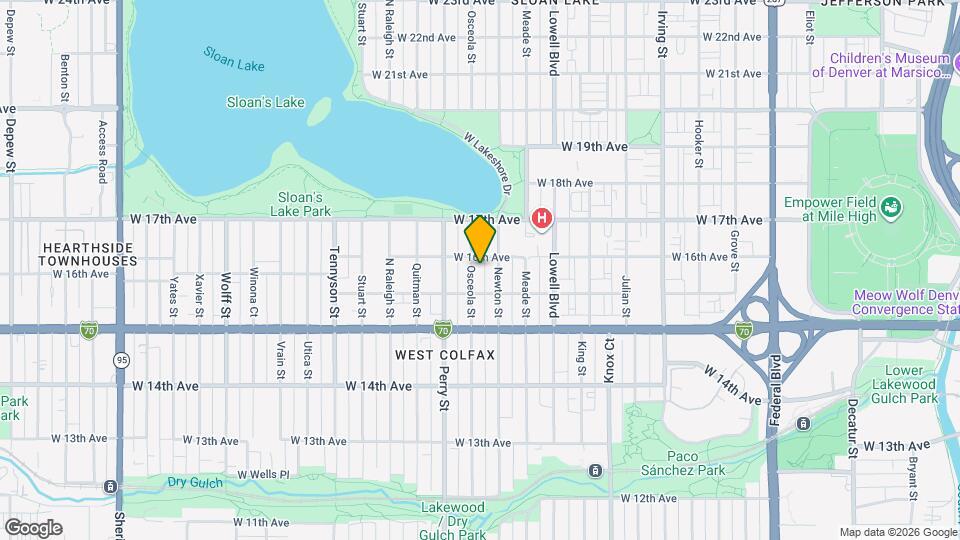 1578 Osceola St Map and Location Details