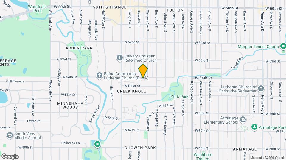 3613 W 54th St Map and Location Details