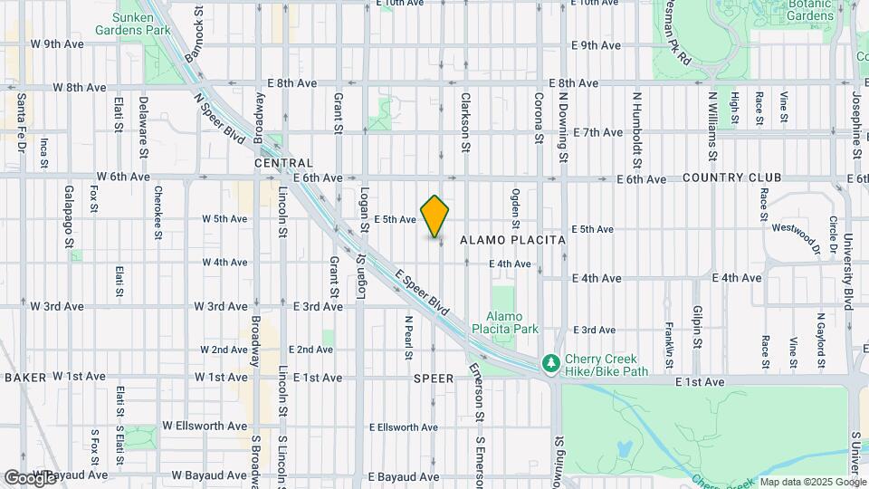 443 N Washington St Map and Location Details