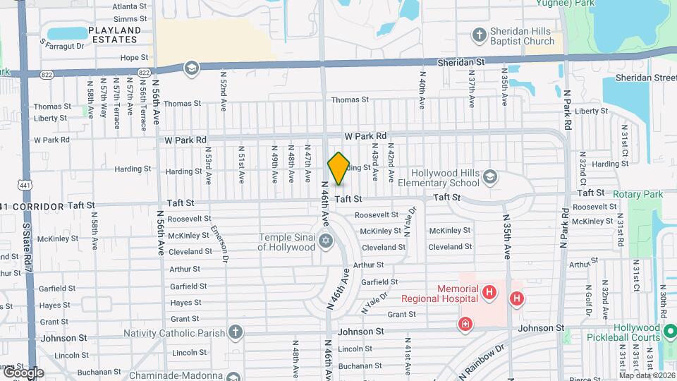 1706 N 45th Ave Map and Location Details