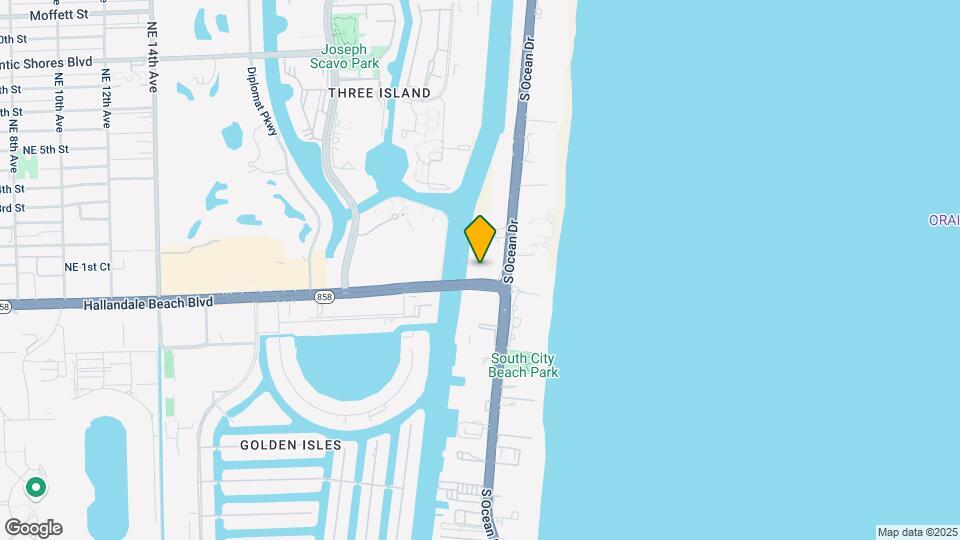 4010 S Ocean Dr Map and Location Details