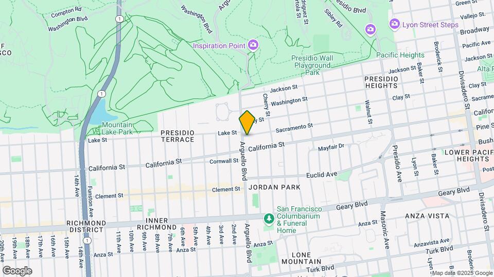 200 Arguello Mapa y Detalles de la Ubicación