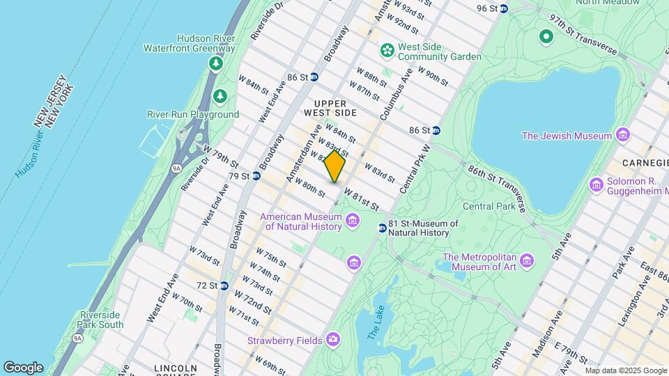 106 W 81st St Mapa y Detalles de la Ubicación