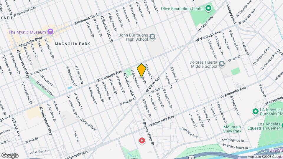 141 N Lincoln St, Unit B Map and Location Details