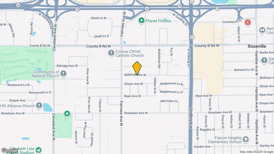 1764 Skillman Ave W Map and Location Details